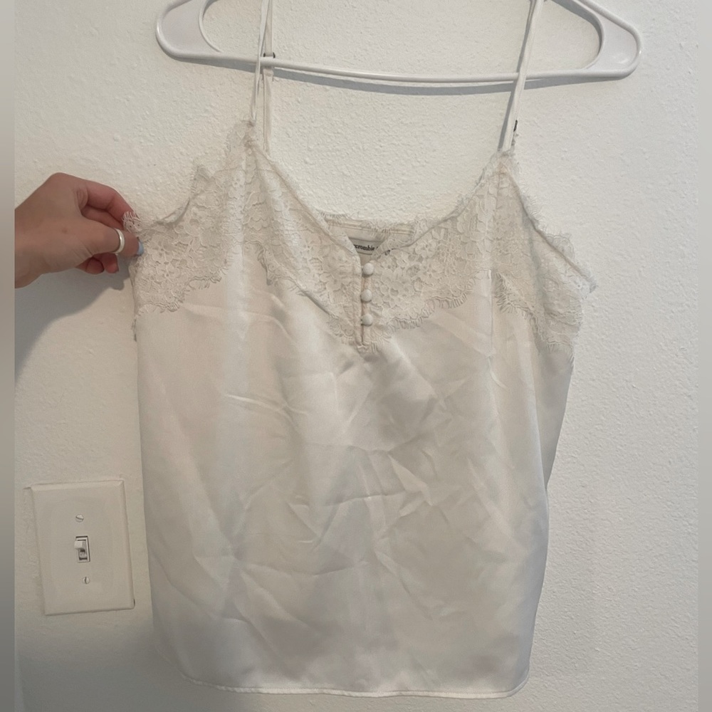 Abercrombie satin lace cami